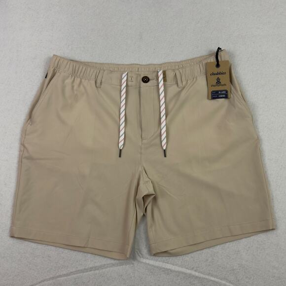 Chubbies Everywear Shorts Men’s XXL Khaki Khakinators 8” Inseam Stretch Golf NWT - Picture 3 of 13